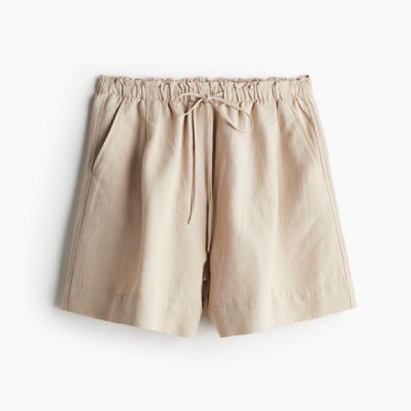 H&M linen shorts size large - Picture 1 of 2